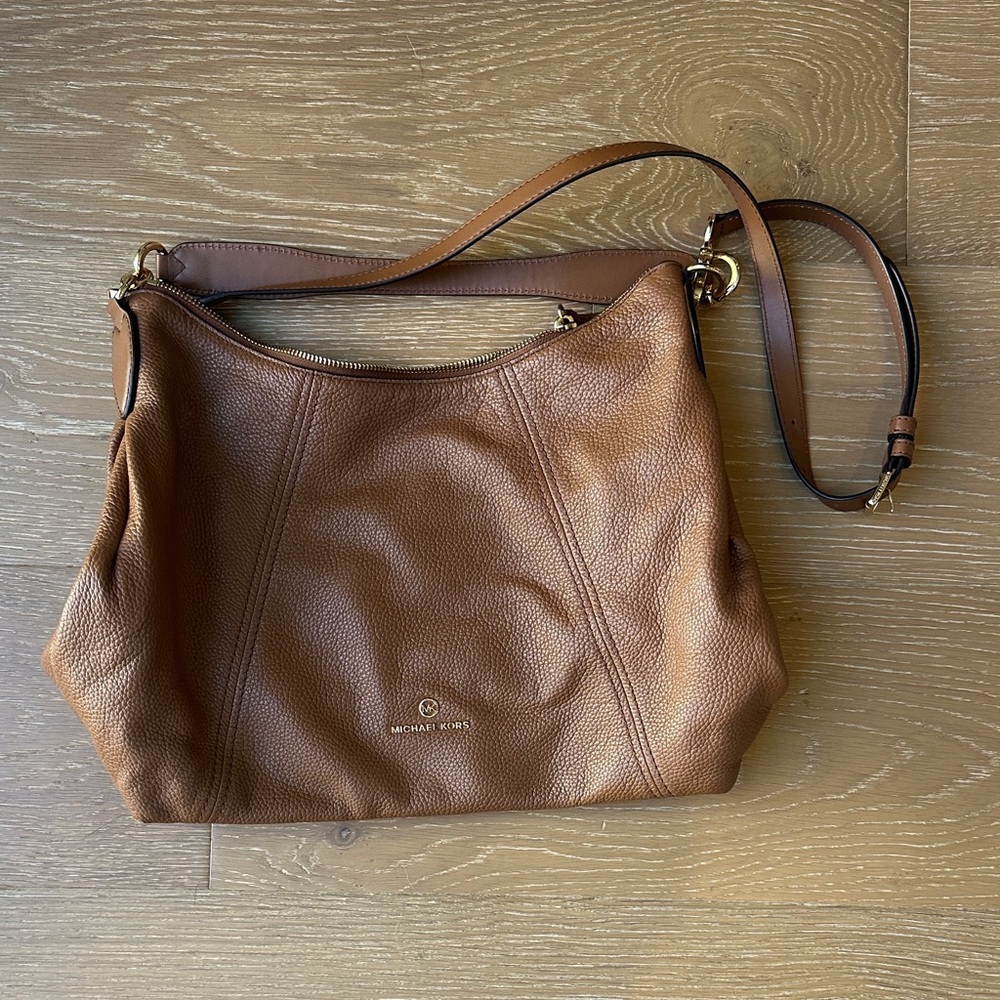 Michael Kors Tan Leather Shoulder Bag